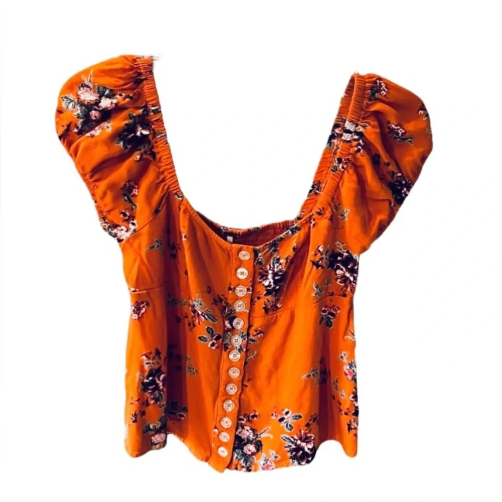 NWOT Free People Close To You Floral Crop Top